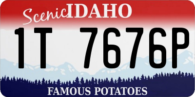 ID license plate 1T7676P