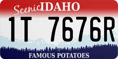 ID license plate 1T7676R