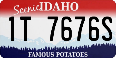 ID license plate 1T7676S