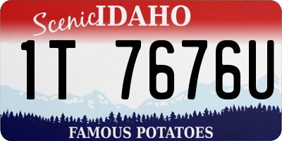 ID license plate 1T7676U