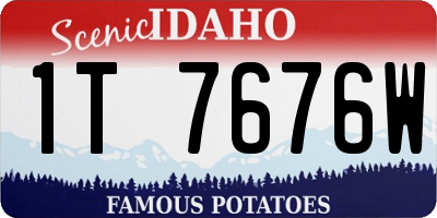 ID license plate 1T7676W