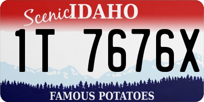 ID license plate 1T7676X