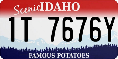 ID license plate 1T7676Y