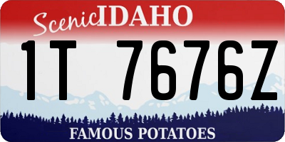 ID license plate 1T7676Z