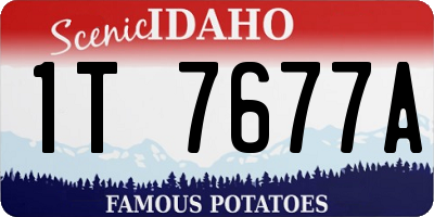 ID license plate 1T7677A