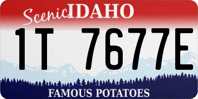 ID license plate 1T7677E