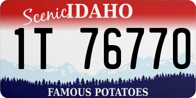 ID license plate 1T7677O