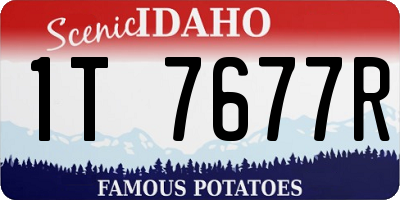ID license plate 1T7677R
