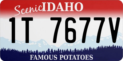 ID license plate 1T7677V