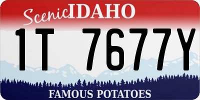 ID license plate 1T7677Y