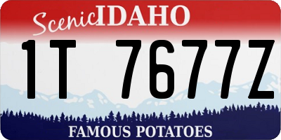 ID license plate 1T7677Z