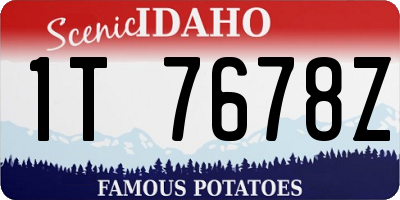ID license plate 1T7678Z