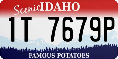 ID license plate 1T7679P