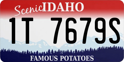 ID license plate 1T7679S