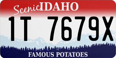 ID license plate 1T7679X