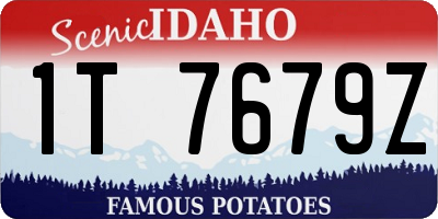ID license plate 1T7679Z