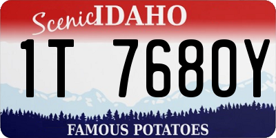 ID license plate 1T7680Y
