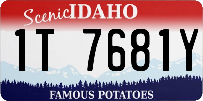 ID license plate 1T7681Y