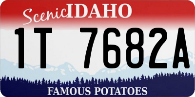 ID license plate 1T7682A