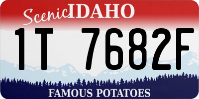ID license plate 1T7682F