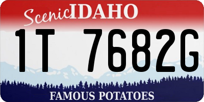 ID license plate 1T7682G