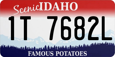 ID license plate 1T7682L