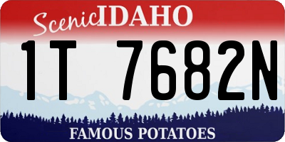 ID license plate 1T7682N