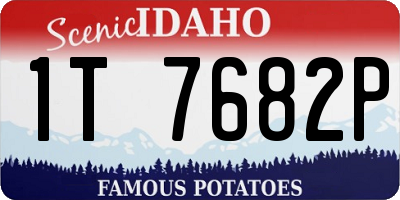 ID license plate 1T7682P