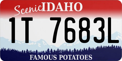 ID license plate 1T7683L