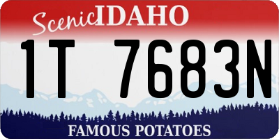 ID license plate 1T7683N
