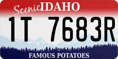 ID license plate 1T7683R