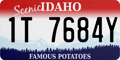 ID license plate 1T7684Y