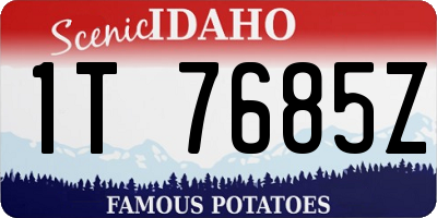 ID license plate 1T7685Z