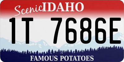 ID license plate 1T7686E