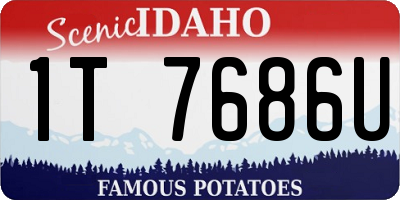 ID license plate 1T7686U