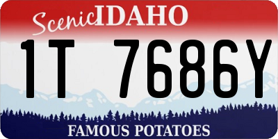 ID license plate 1T7686Y