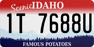 ID license plate 1T7688U