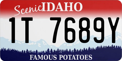 ID license plate 1T7689Y