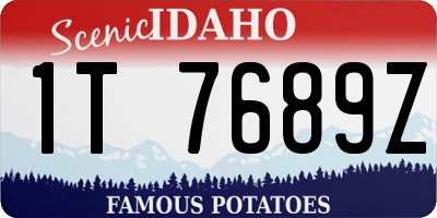 ID license plate 1T7689Z