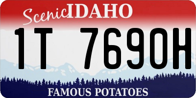 ID license plate 1T7690H