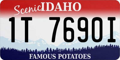 ID license plate 1T7690I