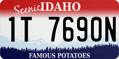 ID license plate 1T7690N