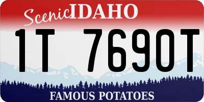 ID license plate 1T7690T