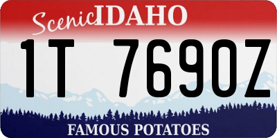 ID license plate 1T7690Z