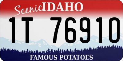 ID license plate 1T7691O