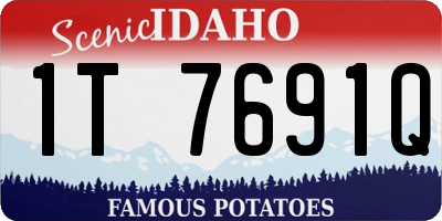 ID license plate 1T7691Q