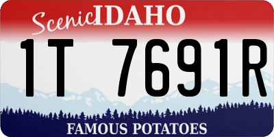 ID license plate 1T7691R