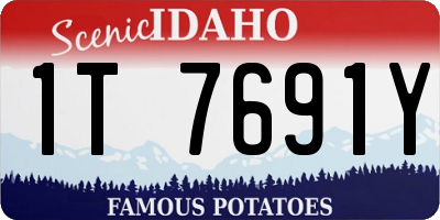 ID license plate 1T7691Y