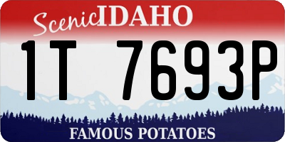 ID license plate 1T7693P