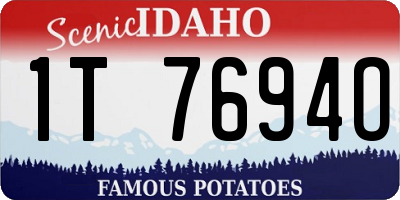 ID license plate 1T7694O